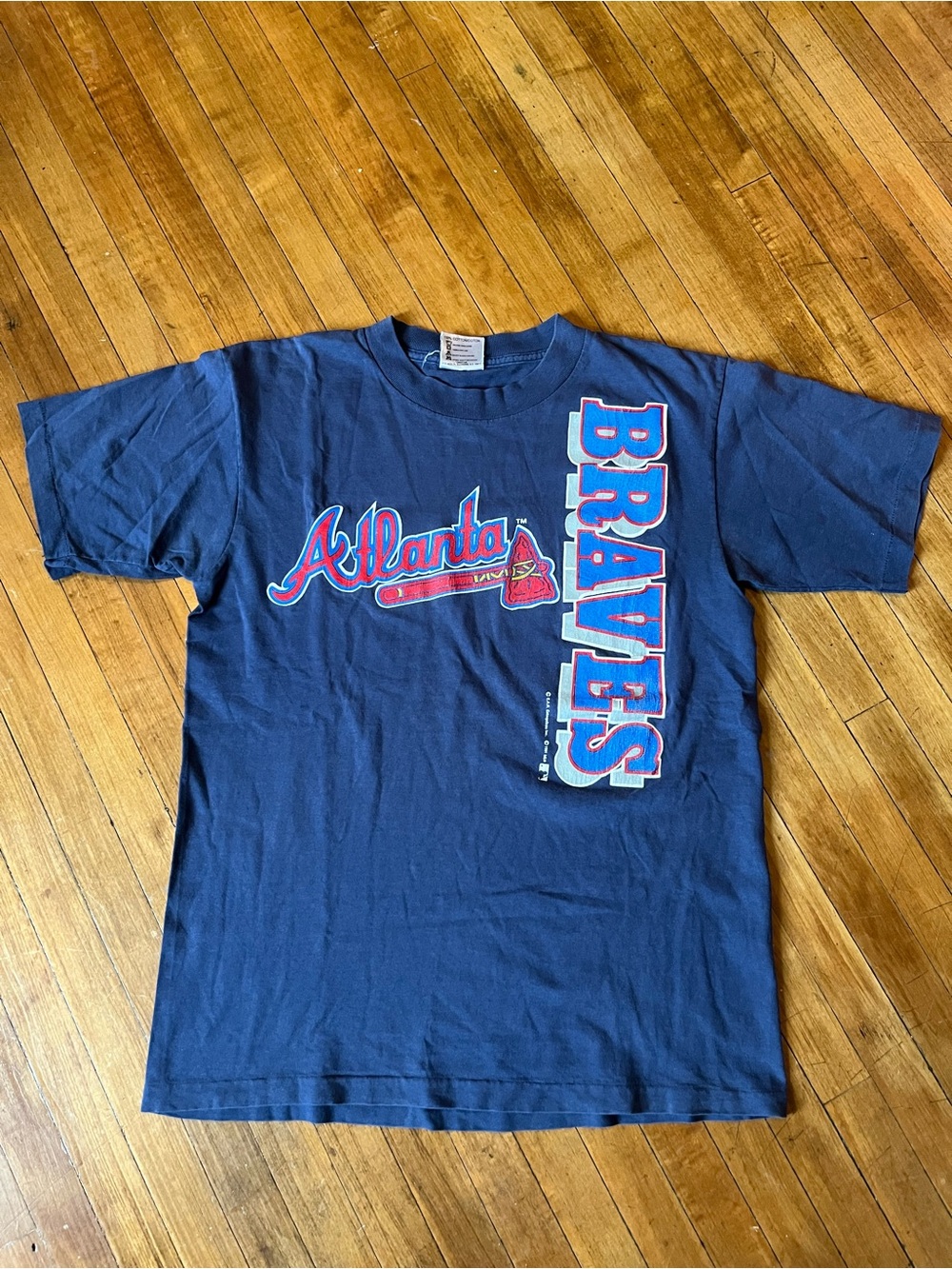 Vintage 1990s Atlanta Braves MLB Single stitch
